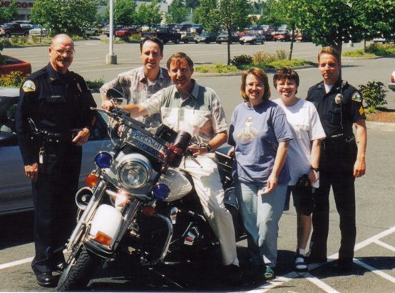 R on American Police Motorcycle with Brian & Canadians