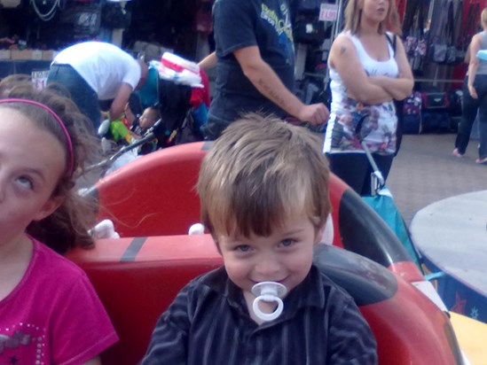3rd birthday on a ride in skegness 2010