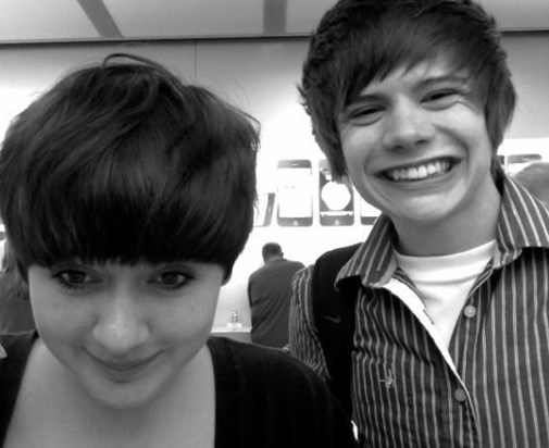 At the Apple Shop (ft Adam's famous smile)