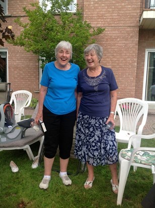 Lindsay's and Dave's wedding weekend. Peggy and Eileen. August, 2014