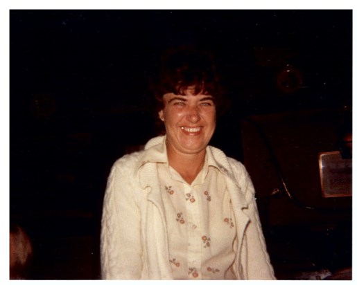 About 1976 -great visit to see my Special Aunt
