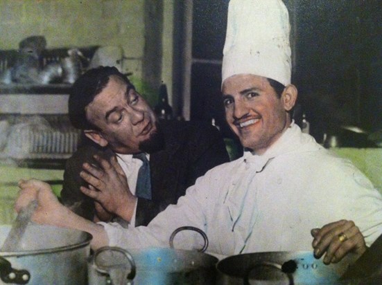 Pappou when he was a chef at Olympia restaurant in Birmingham. Taken in the 50's.