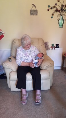 Reggie meeting his Great Nanny for the first time