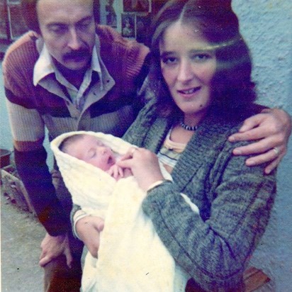 The day we brought Athene home with us - September 1975