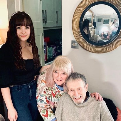 Colin's last Christmas 2019 - with dear Poppy