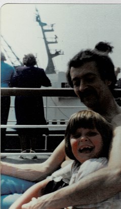 Always a loving father to Athene - Holland 1982