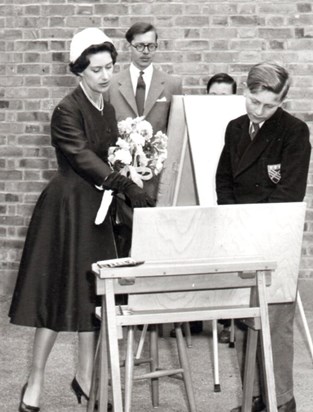 Meeting Princess Margaret at the official opening of school 1958