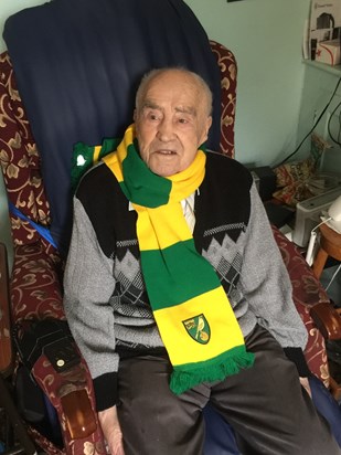 Norwich City Supporter all his life