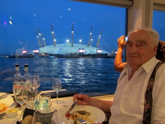 90th Birthday cruise down the Thames