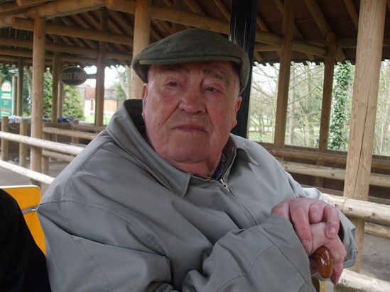 DAD on a Train Ride at Alton Towers 