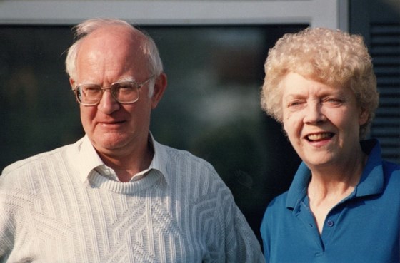 Jim With His Sister Doris