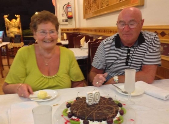 Mum and Dad 50th Lanzarote anniversary. 