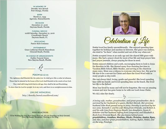 Funeral Brochure (Inside) - Download Larger version by clicking download button bottom left