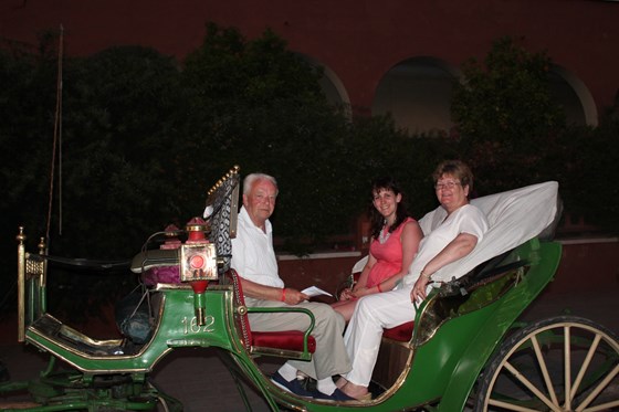 Albert, Liz and Amy in Marrakesh 