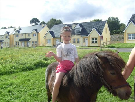 Grace with her pony Bobby
