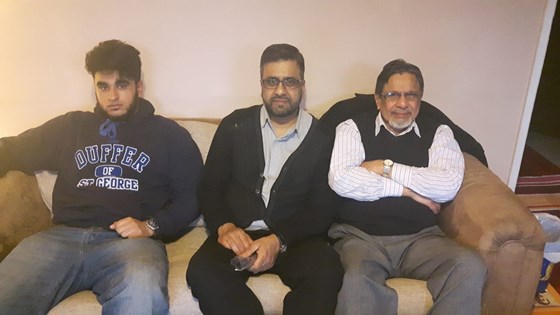 Three generations of Khalid men