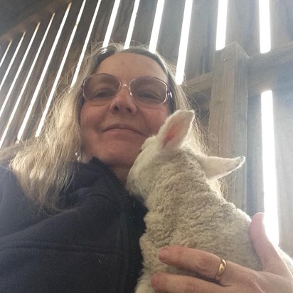 Alison with Lamb