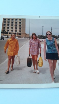Susan,Lynne and Shiela on holiday in Benidorm
