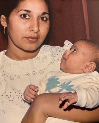 Mum with baby Sukhraj