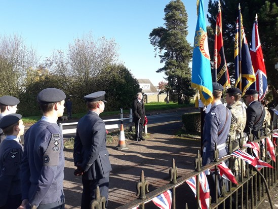 Jim at Roydon Church for the 2019 Remembrance Service.