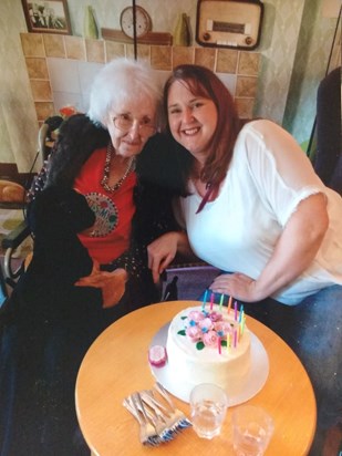 My Granny and me on her 90th birthday xxx