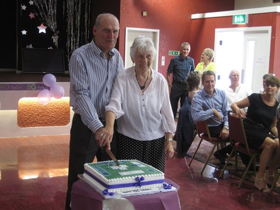 Derek's 80th birthday cake