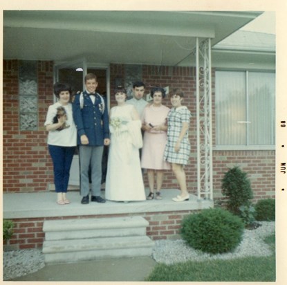 grandma, tommy, mom, david, aunt mary, mair  Prom 1968