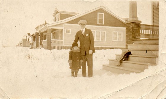 grandmas dad  richard aubrey 1940's in america with Eira