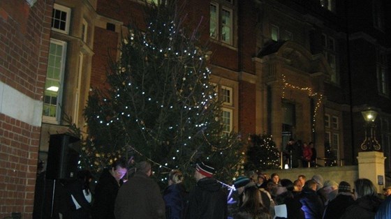 At the Royal Marsden,the Christmas Tree full of stars to celebrate life's  xx