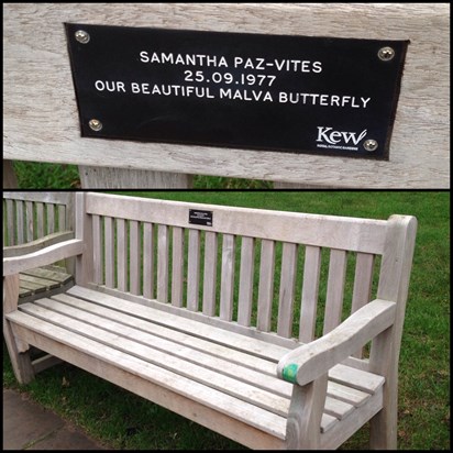 It was an honour and a privilege to visit your memorial bench today (27.12.15)