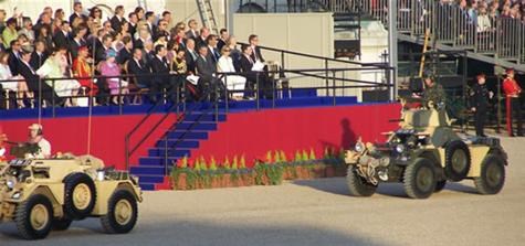 atop his ferret at the Royal Household Cavalry Pageant June 2007
