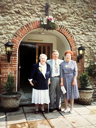 Mum and Dad and his mother 