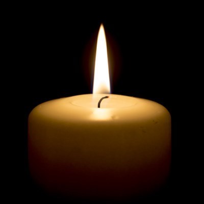 lit candle-R.I.P.