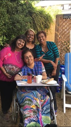 Sisters together - 08/07/2018 - Prema, Judy, Audry and I ?
