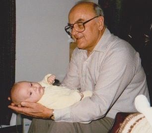 Grampa with Ethan, December 1985