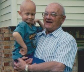 David and Grampa, June 1998
