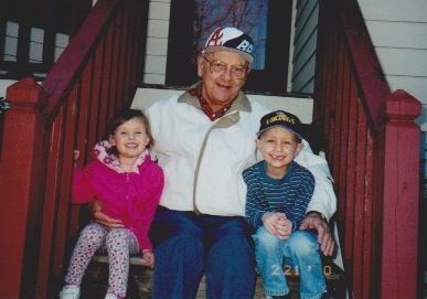 Deanna, Grampa and David, February 2000