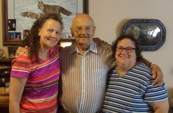 Michele, Daddy and Melanie - July 18, 2012