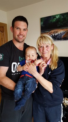 Mo with her Son Mitchell & Grandson George