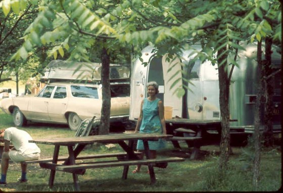 Airstream camping '72