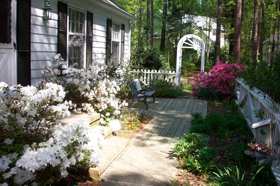 The front gate in Chapel Hill