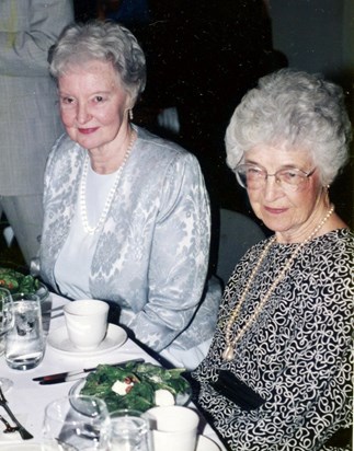 With Janice Partridge at Burtch's wedding. 1994