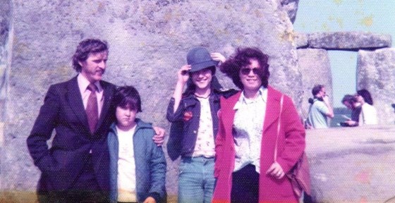 At Stonehenge around 1976.  Nice tash & sideburns!