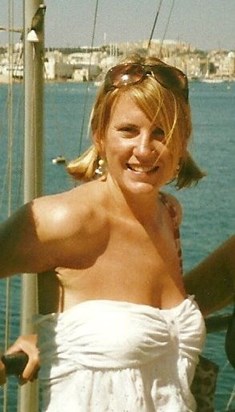 Kate, on holiday in Malta in 2006