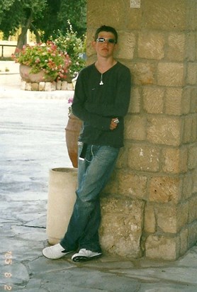 Charlie on holiday in Cyprus in 2005