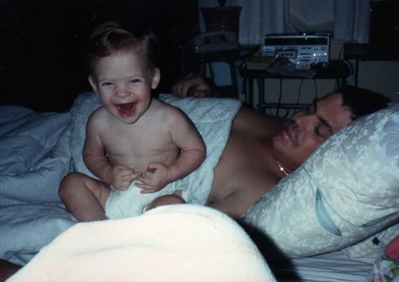 Robby & Dad 1986