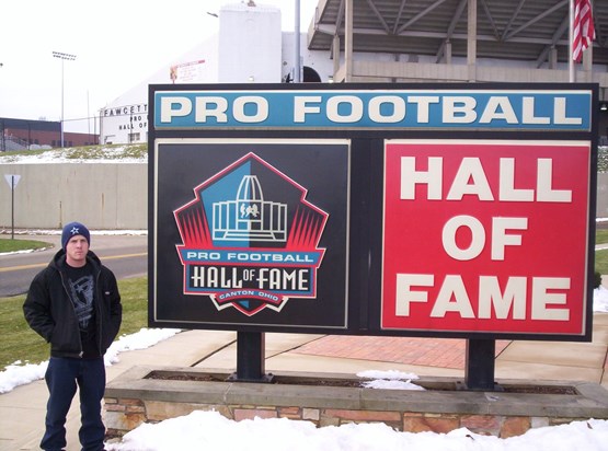 looking tough at the hall of fame