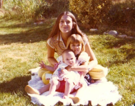 Karen with nieces Jen and Christina