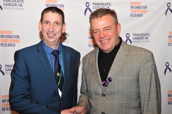 Andy introducing himself to Suggs @ The House of Commons 25/11/13
