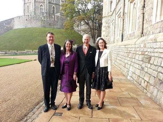 Proud "children" with Tom at Windsor
